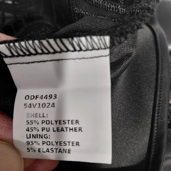 ChicMe Womens Black Faux Leather Laser Cut Lace Mini Skirt Size Medium - Picture 4 of 10